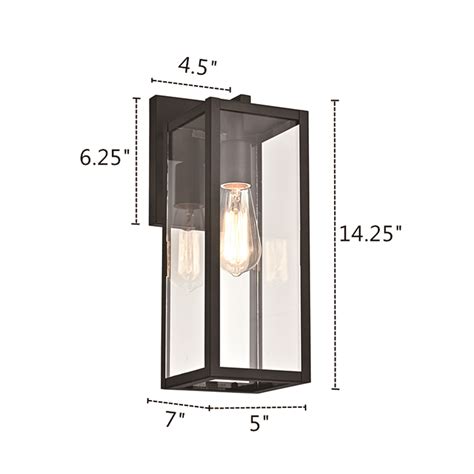 Black Boxed Wall Sconce Light eBay