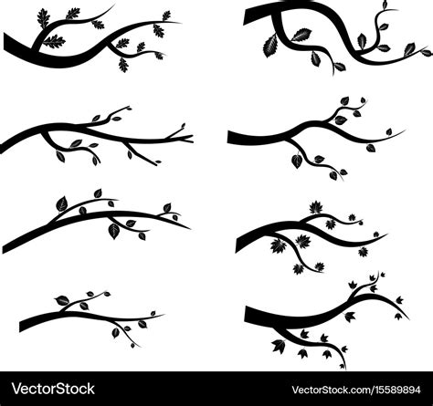 Black Branch Clip Art Branch Silhouette Clipart Tree Branch - Etsy ...