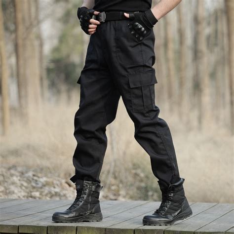 Black Combat Trousers - Etsy