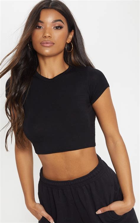 Black Crop Top Women