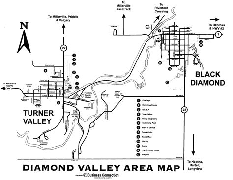 Black Diamond Alberta Map