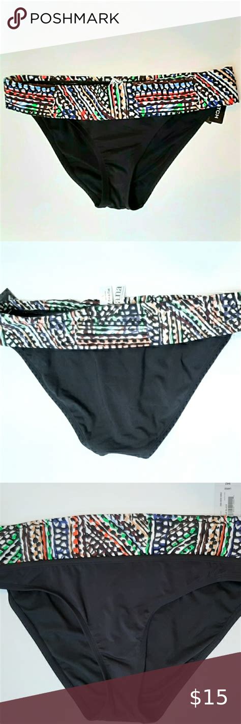 Black Fold Over Bikini Bottoms - Sunnyside Swimwear