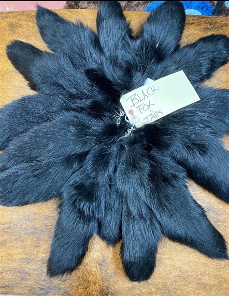 Black Fox Tail - Etsy