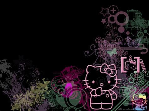 Black Hello Kitty Computer Wallpapers - Wallpaper Cave