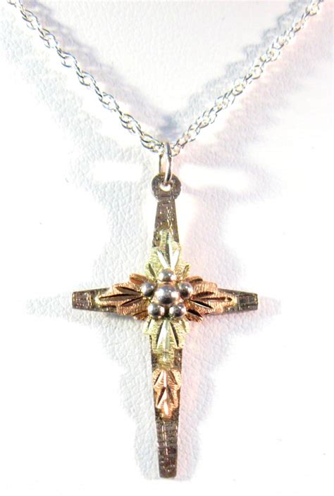 Black Hills Gold Cross Jewelry - Etsy