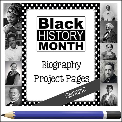 Black History Month Biographical Project My Teaching Library CHSH
