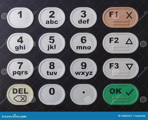 Black Keypad with Numbers and Letters Stock Image Image of panel
