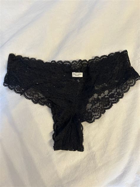 Black Lace Thongs - Etsy