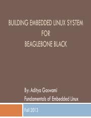 Black Linux Building Embedded System Beaglebone For An