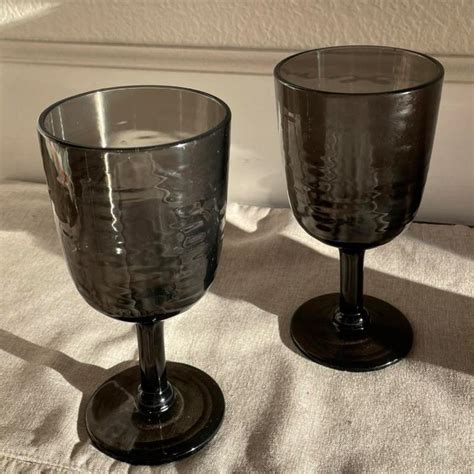 Black Plastic Wine Glasses - Etsy