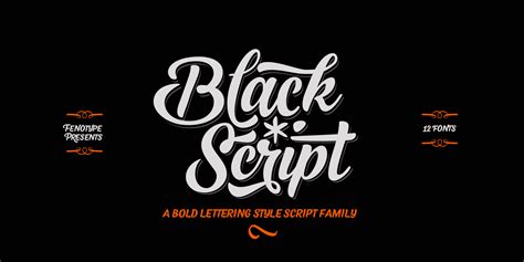 Black Script Font Fontspring