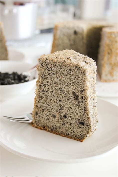 Black Sesame Chiffon Cake - Real Recipes from Mums