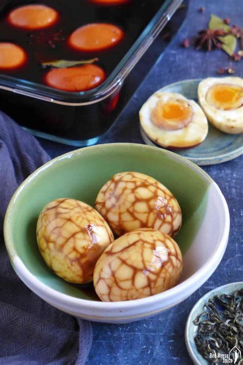 Black Tea Marinated Eggs & Tofu Recipe by Tempt My Palette