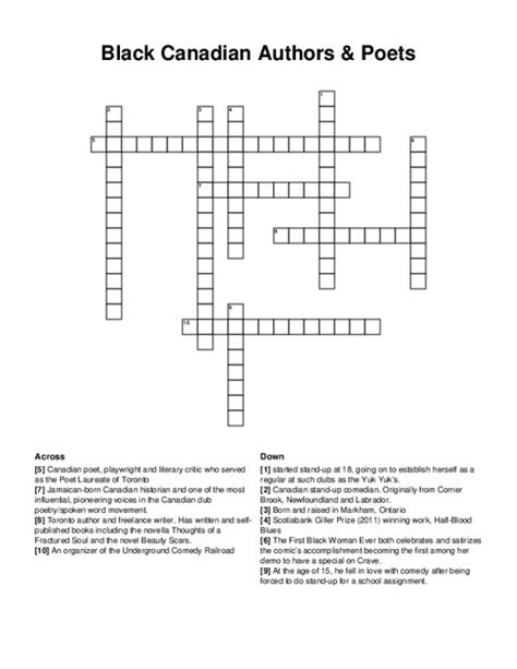 Black To Poets Crossword Clue