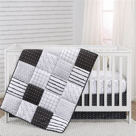 Black White Gray Crib Bedding Wayfair