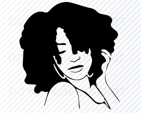 Black Woman SVG File for Cricut Diva African American Queen Etsy