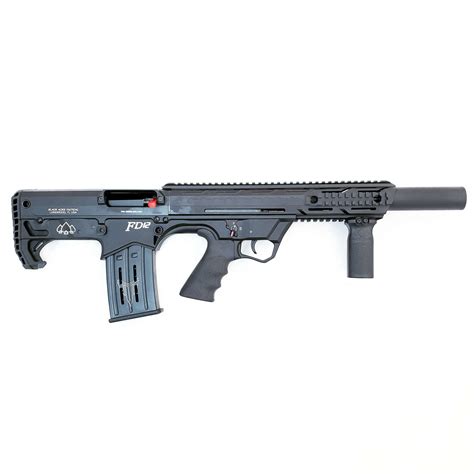 The Black Aces Tactical Bullpup Pump Shotgun is 12 gauge and will cycle both lethal and non lethal ammunition. This versatile tactical shotgun has a 18.5 inch barrel and an overall length of 28 inches..