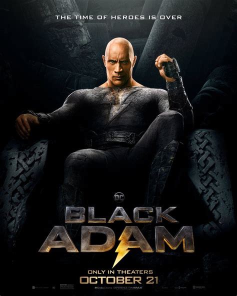 Oct 21, 2022 · Released October 21st, 2022, 'Black Adam' stars Dwayne Johnson, Aldis Hodge, Noah Centineo, Sarah Shahi The PG-13 movie has a runtime of about 2 hr 5 min, and received a user score of 72 (out of ... . 