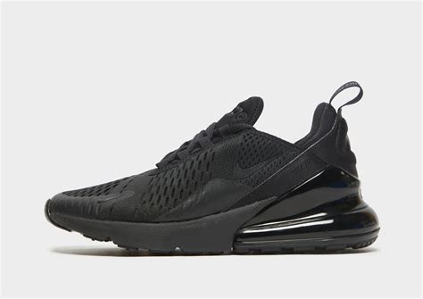 Black air max preschool. The Nike Air Max 270 is a line of lifestyle sneakers designed by Marie Odinot. Its design features are a modern combination of the Air 93 and Air 180. This casual shoe was first launched in 2018. Sneakers on the Nike Air Max 270 line come in different colors and prints inspired by collaborations or cultural symbols. 