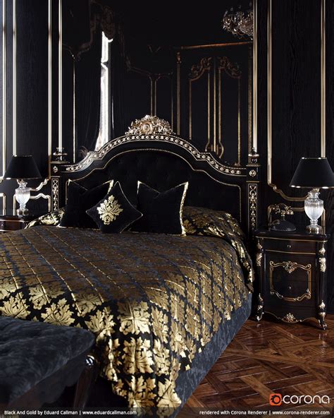 Black and Gold - Bedroom Furniture - Furniture - The Home Depot