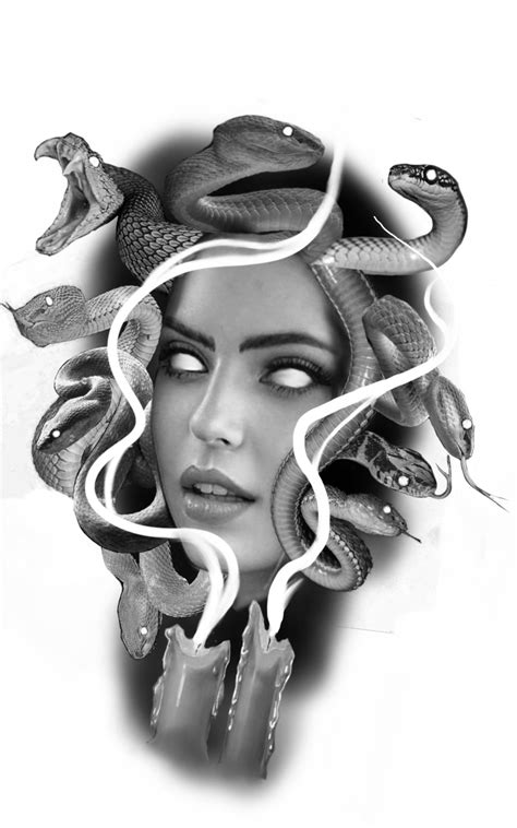 Black and Grey Tattoos World Tattoo Gallery Medusa tattoo design