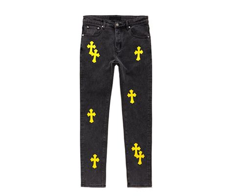 Black and Yellow Jeans - Etsy