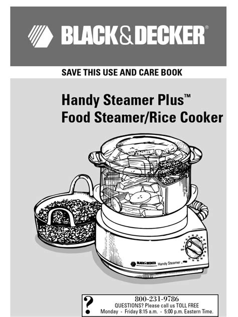 Black and decker food steamer manual. - Jugs curveball pitching machine owners manual.