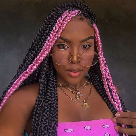 Black and pink box braids. Things To Know About Black and pink box braids. 