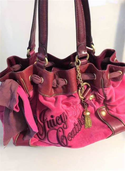 Black and pink juicy couture purse. Vintage JUICY COUTURE Light Pink/Black Terrycloth Handbag With Gold Chains Ad vertisement by DimlingCo. DimlingCo. 4.5 out of 5 stars (49) $ 250.00. FREE shipping ... Juicy Couture Pink Purse Charm no box Ad vertisement by skystones. skystones. 5 out of 5 stars (884) $ 112.00. Add to Favorites ... 