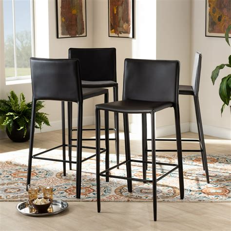 Black bar stools set of 4. Things To Know About Black bar stools set of 4. 