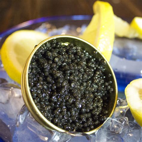 Black caviar. 
