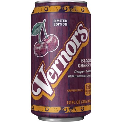 Black Cherry Ginger Soda. Vernors. Nutrition Facts. Serving Size: can Amount Per Serving. Calories 150 % Daily Value* Total Fat 0 g grams 0% Daily Value. Sodium 50 mg milligrams 2% Daily Value. Total Carbohydrates 39 g grams 14% Daily Value. Sugars 38 g grams. Includes 38 g grams Added Sugars 76% Daily Value.