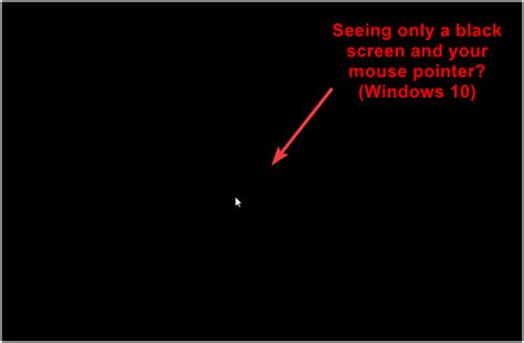Black computer screen with flashing cursor.  When I start it up, it only goes to a...