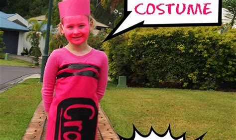 Black crayon costume diy.  This project typically involves transforming rea...