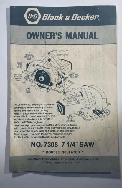 Black decker 7 14 saw instruction manual model 7308. - Dont read this and other tales of the unnatural.