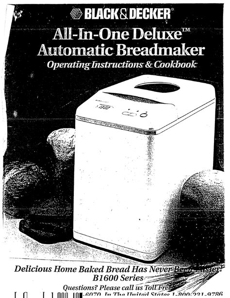 Black decker all in one breadmaker parts model b1640 instruction manual recipes. - Der schorsteinfeger peter, oder, das spiel des ohngefährs.