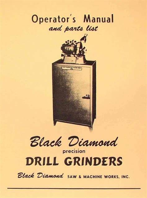 Black diamond drill grinder model 21 manual. - Conservazione della natura nella legislazione regionale.