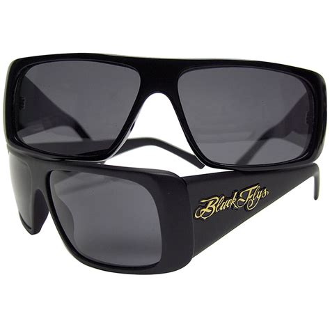 Black flys sunglasses. Sunglasses Casino Flys | 100% UV Protection | 6 Base CR-39 Lenses | 6 Base Acetate Frame | Comes with Black Flys case | Universal Fit 