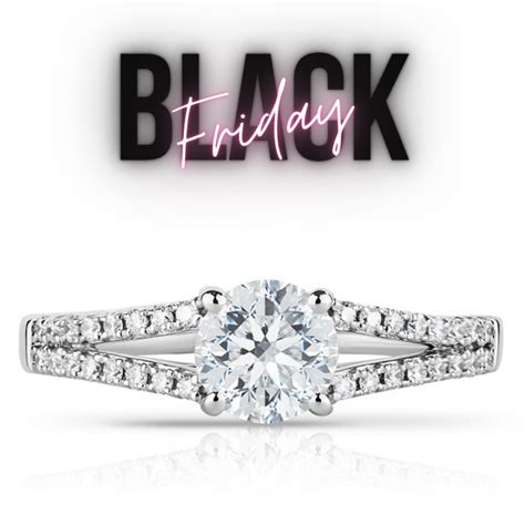 If you’ve been waiting to score an engagement ring on sale this Black Friday, here’s a deal worth considering. This setting is for a 14kt white gold band that hides a delicate halo of diamonds.. 