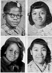 Black girls killed in church. .  ...