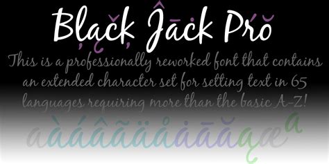 Black jack pro font free download