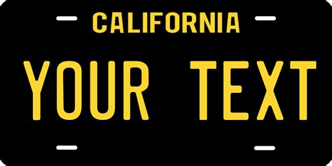 Black license plates in ca. Dec 10, 2017 · The Department of Motor Vehicles offers vehicle owners the opportunity to buy replicas of California license plates that are similar to those that were issued in the 1950s, 1960s, and 1970s, if there are enough orders per year. These black plates with gold letters are similar to the vintage plates from the 1960s but current law requires that ... 