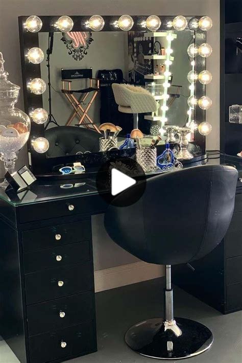 6 Oct 2022 ... Be a star. Be a princess. Be you. Tweens will love dressing-up with the Deluxe Light Up Mirrored Vanity and Cosmetic Set.. Black makeup vanity with lights