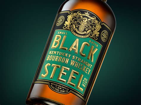 Black steel bourbon. There are a couple of clues on the Black Steel label that a savvy drinker would pick up on to have a good understanding of its age. It is labeled "Kentucky Straight Bourbon Whiskey." In order to be called "straight" whiskey, it must be aged a minimum of 2 years. 