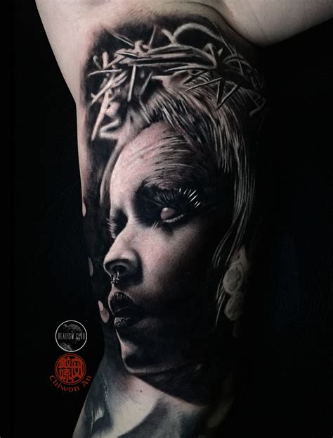 Black tattoo artist near me. Self Inflicted Studios offers tattooing and piercing services in St. Louis. The company opened in 2009 and now has two locations, one in St. Louis and one in St. Peters. Each artist's prices vary, and the shop minimum at Self Inflicted Studios is $50 with hourly rates starting at $100. 