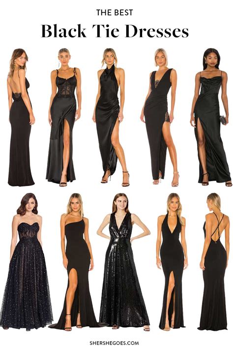 Black tie dress code women. Black tie events are formal occasions that require a specific dress code. Understanding the dress code is crucial to avoid any faux pas and ensure that you look your best. The term “black tie” refers to a specific type of formal dress code for both men and women. For women, black tie typically means wearing a floor-length gown, but shorter ... 
