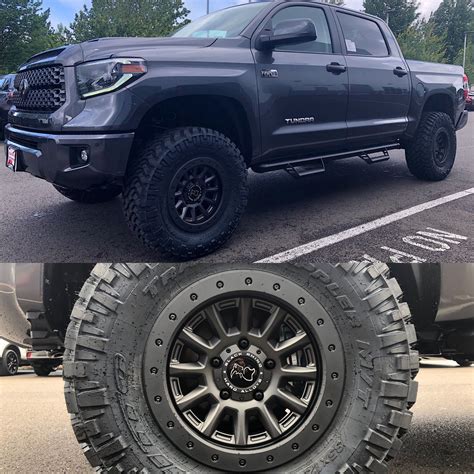 Black Rhino's Baker Series Wheel features a classic 8-spoke, 8-window design with simulated bead lock bolts around the circumference of the lip for rugged good looks. ... Black Rhino Baker Matte Bronze with Black Bolts 6-Lug Wheel; 17x8.5; 0mm Offset is designed to fit 2022-2023 Toyota Tundra models. Sold individually. FREE 2 or 3-Day Delivery .... 