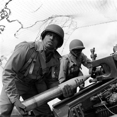 During World War II, many African-Americans served in engineer general service regiments within a segregated Army. In theory, these units were “trained and equipped to undertake all types of general engineer work,” which usually entailed the construction and repair of roads, airfields, and bridges.. 