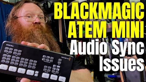 BlackMagic ATEM Mini livestream audio sync problem