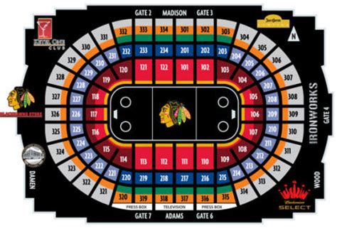 Blackhawks Seating Chart View A Visual Reference of Charts Chart Master